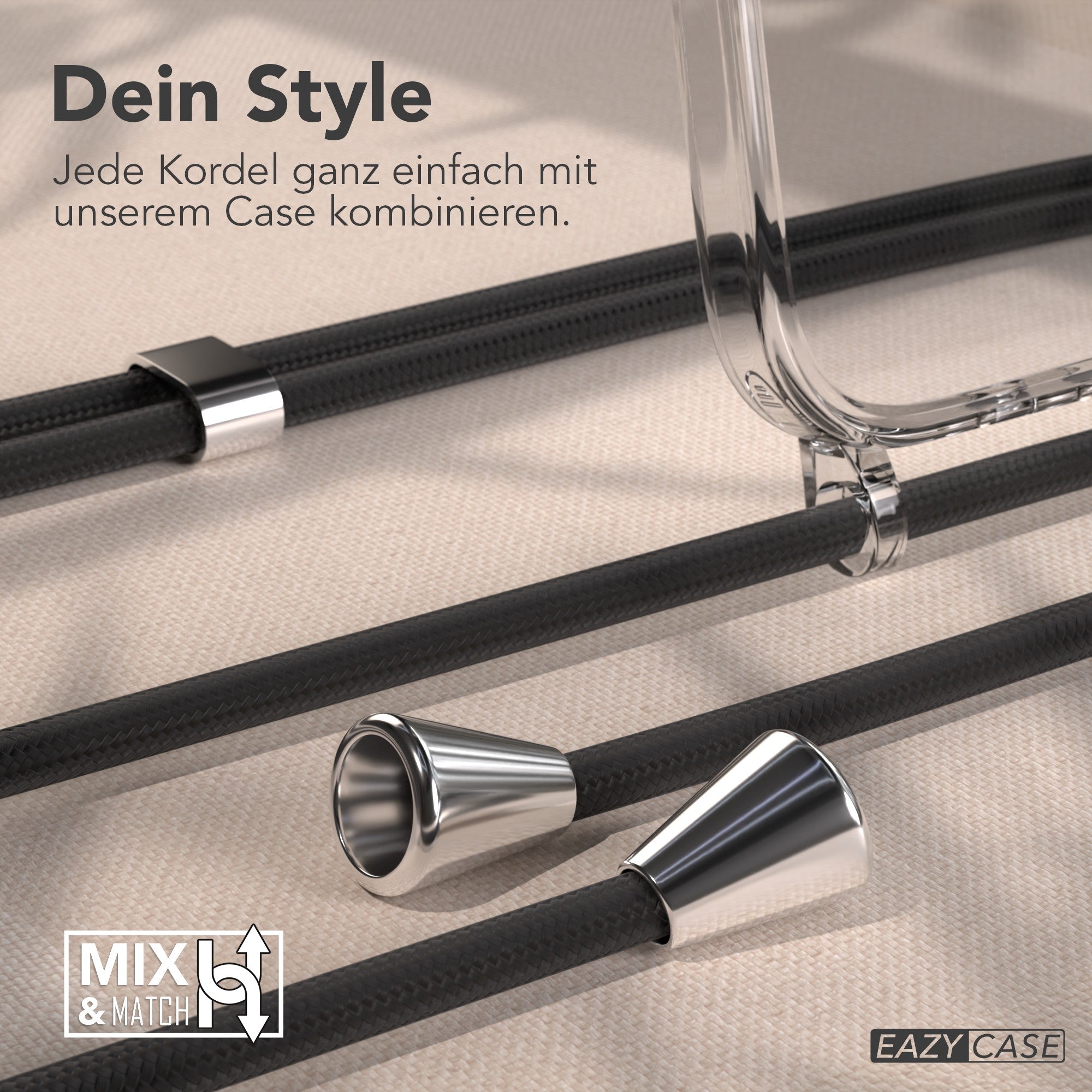 iPhone Air transparente Hülle + Kordel