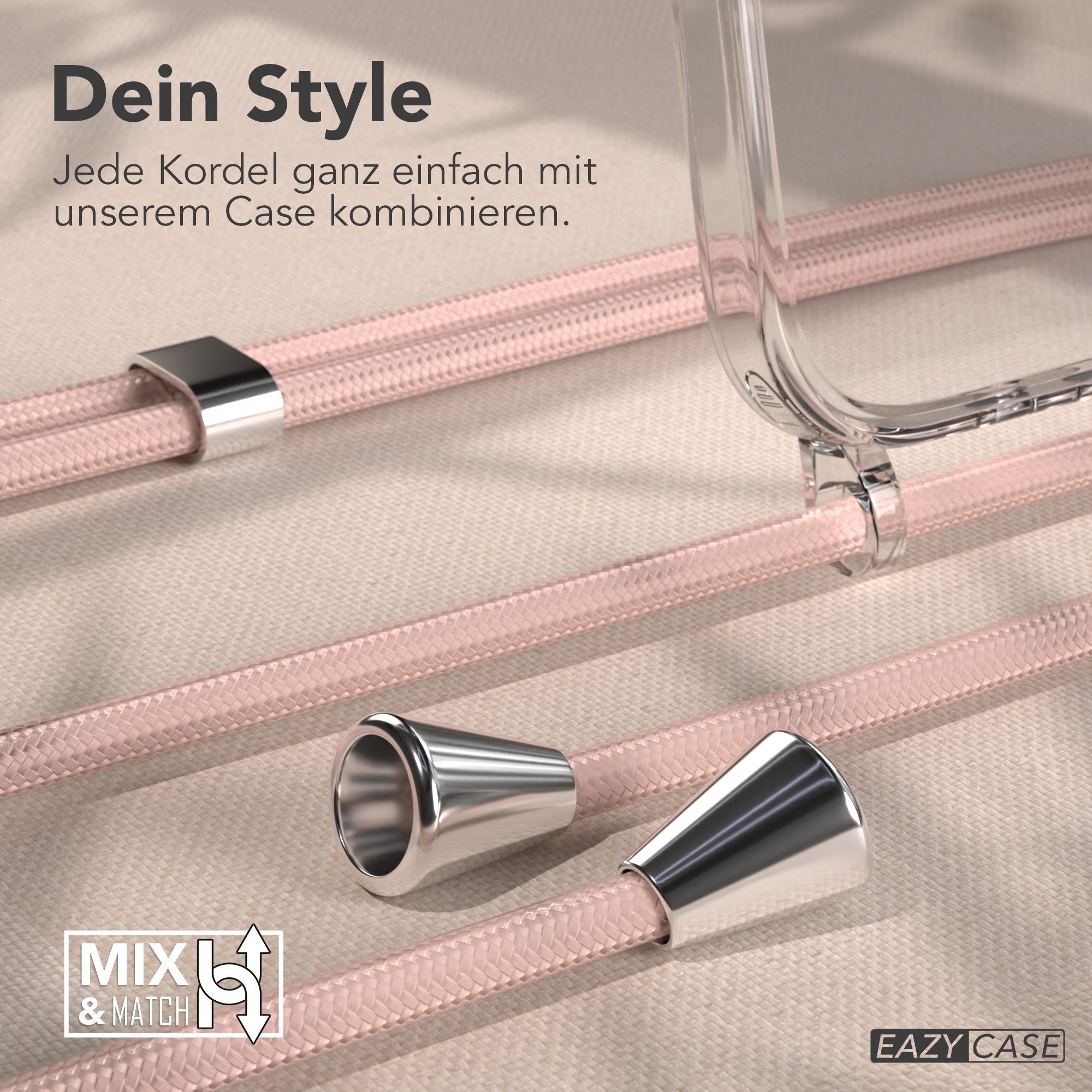 iPhone Air transparente Hülle + Kordel