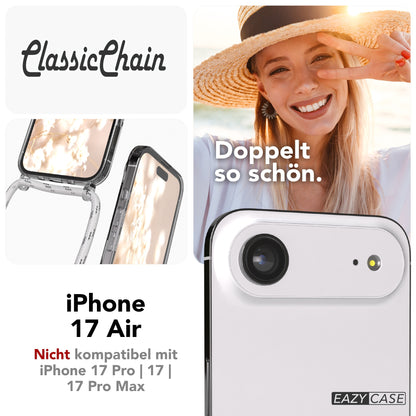 iPhone Air transparente Hülle + Kordel