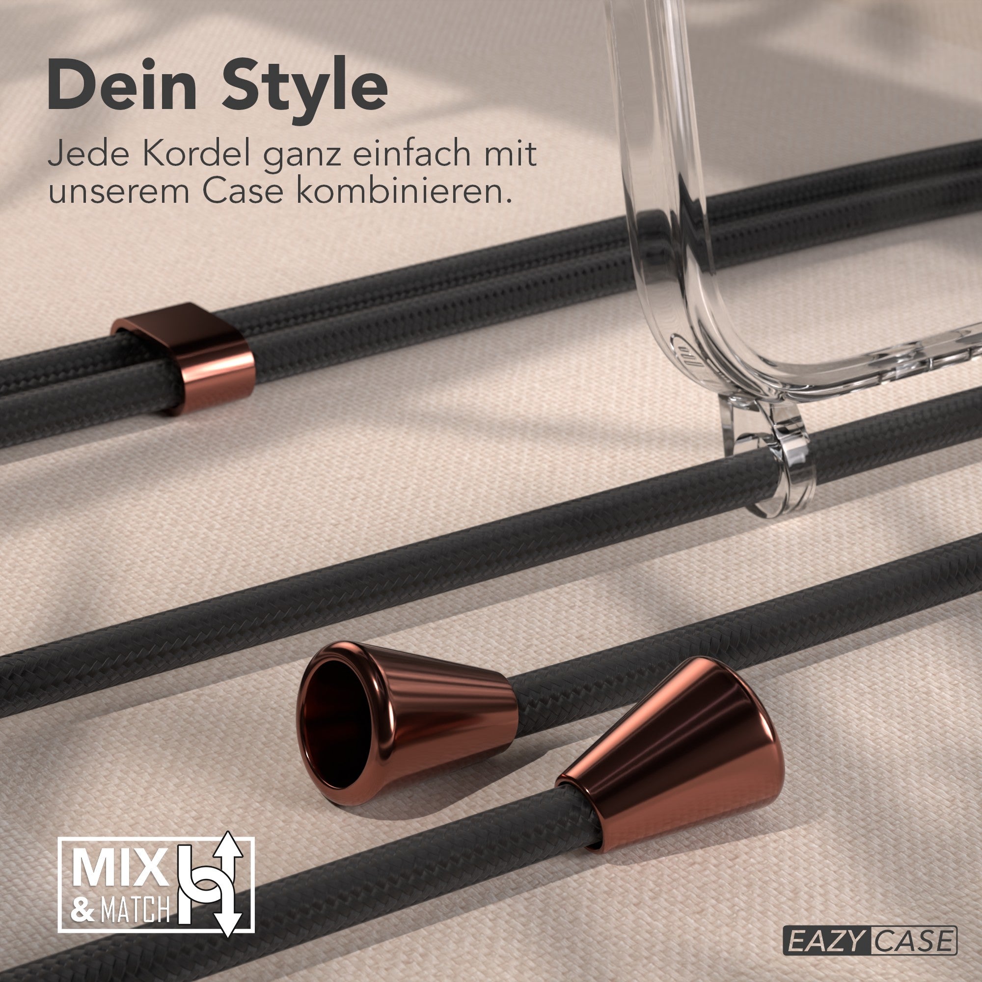 iPhone Air transparente Hülle + Kordel