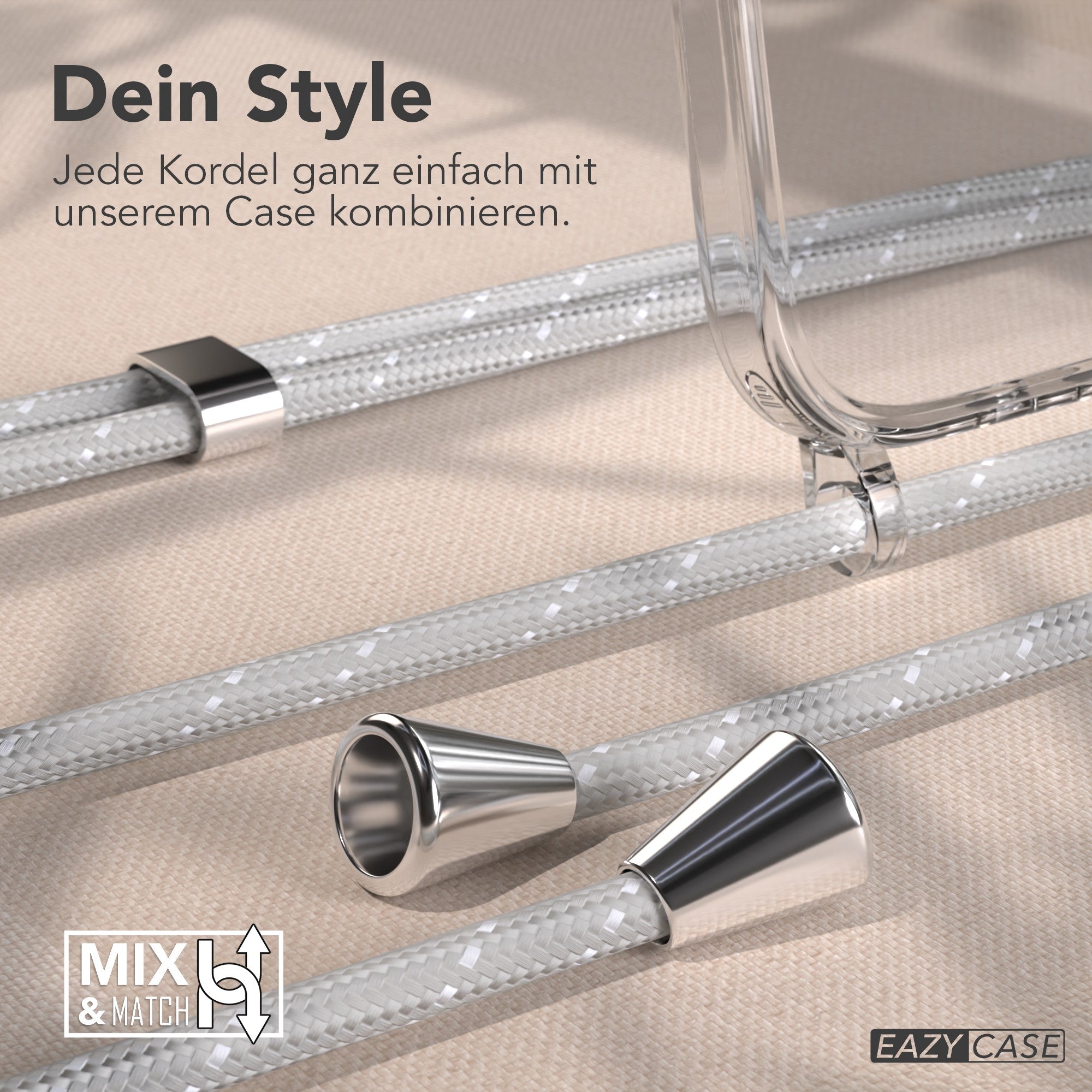 iPhone Air transparente Hülle + Kordel