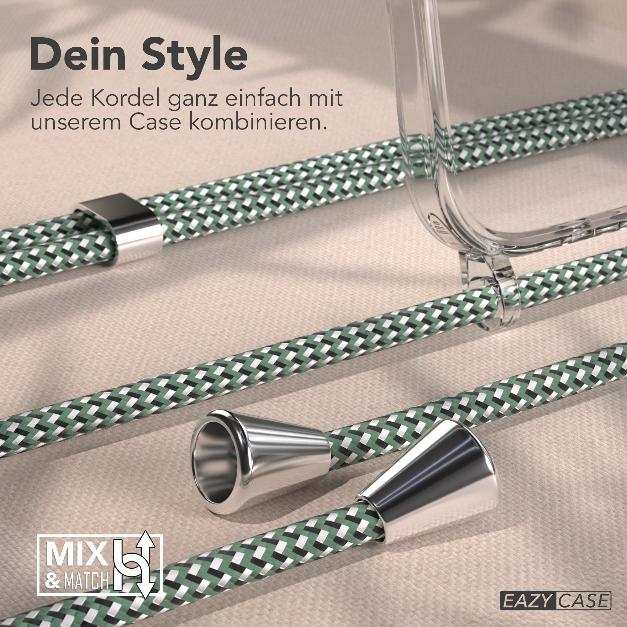 iPhone Air transparente Hülle + Kordel