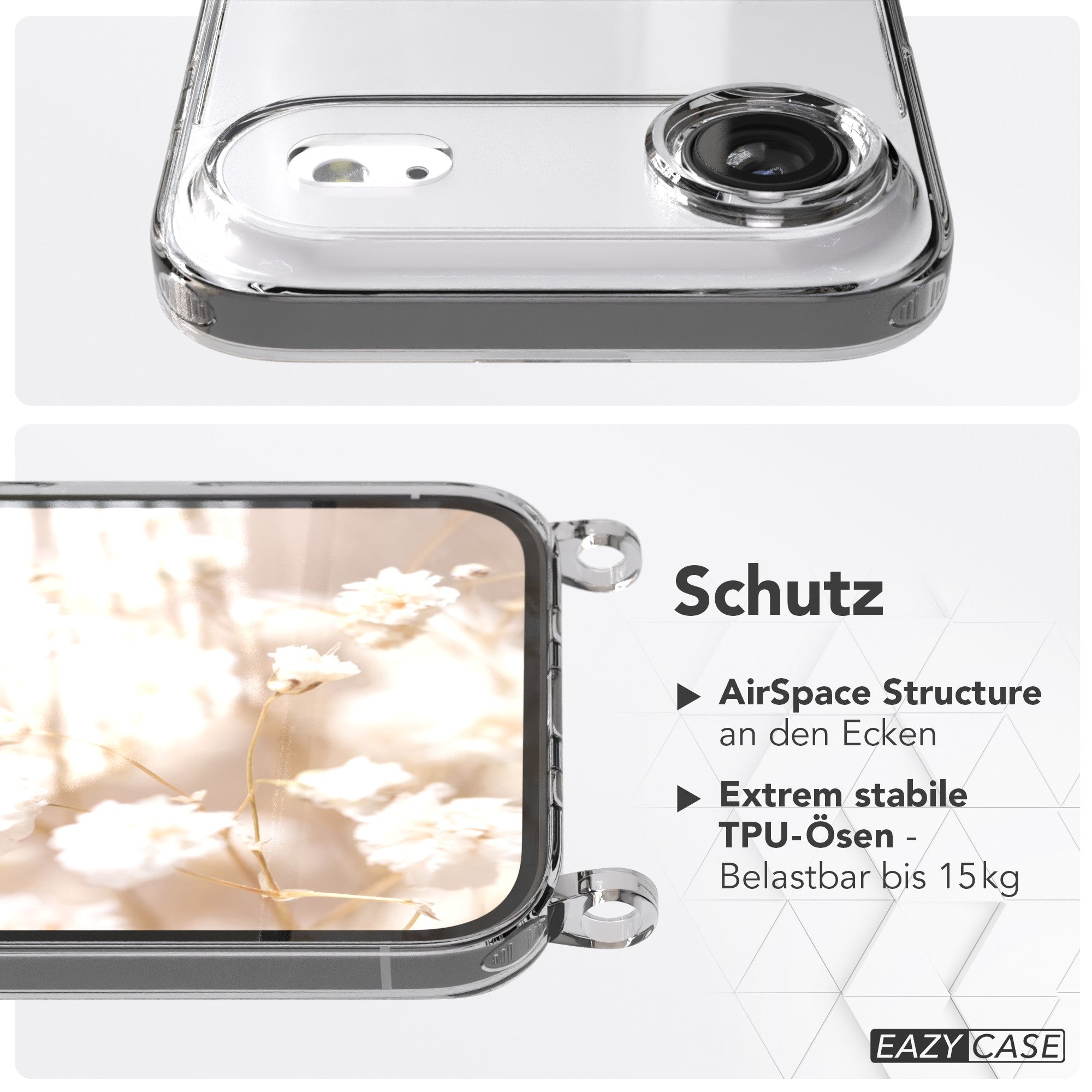 iPhone Air Handykette mit Boho Band verstellbar Umhängen 