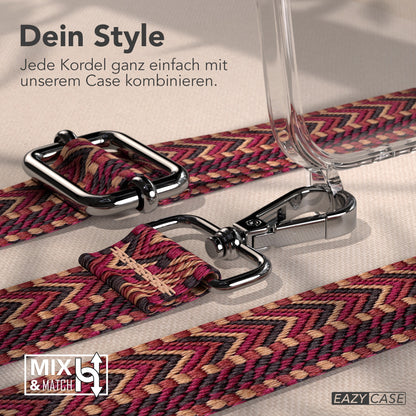 iPhone Air Handykette mit Boho Band verstellbar Umhängen 