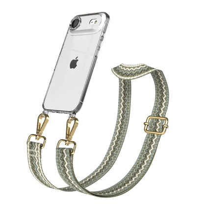 iPhone Air Handykette mit Boho Band verstellbar Umhängen 