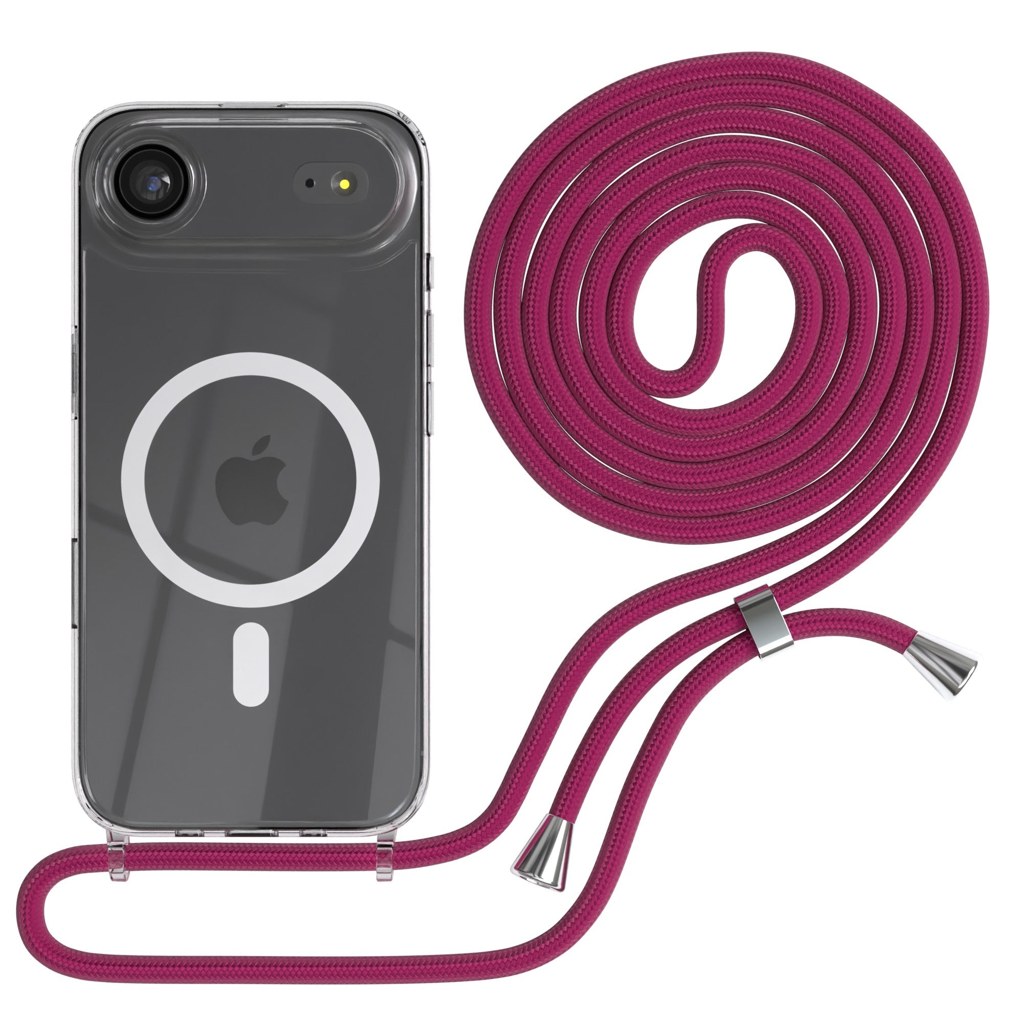 iPhone Air transparente Hülle + Kordel mit MagSafe