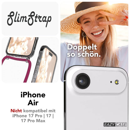 iPhone Air transparente Handykette mit MagSafe und Kordel zum Umhängen 