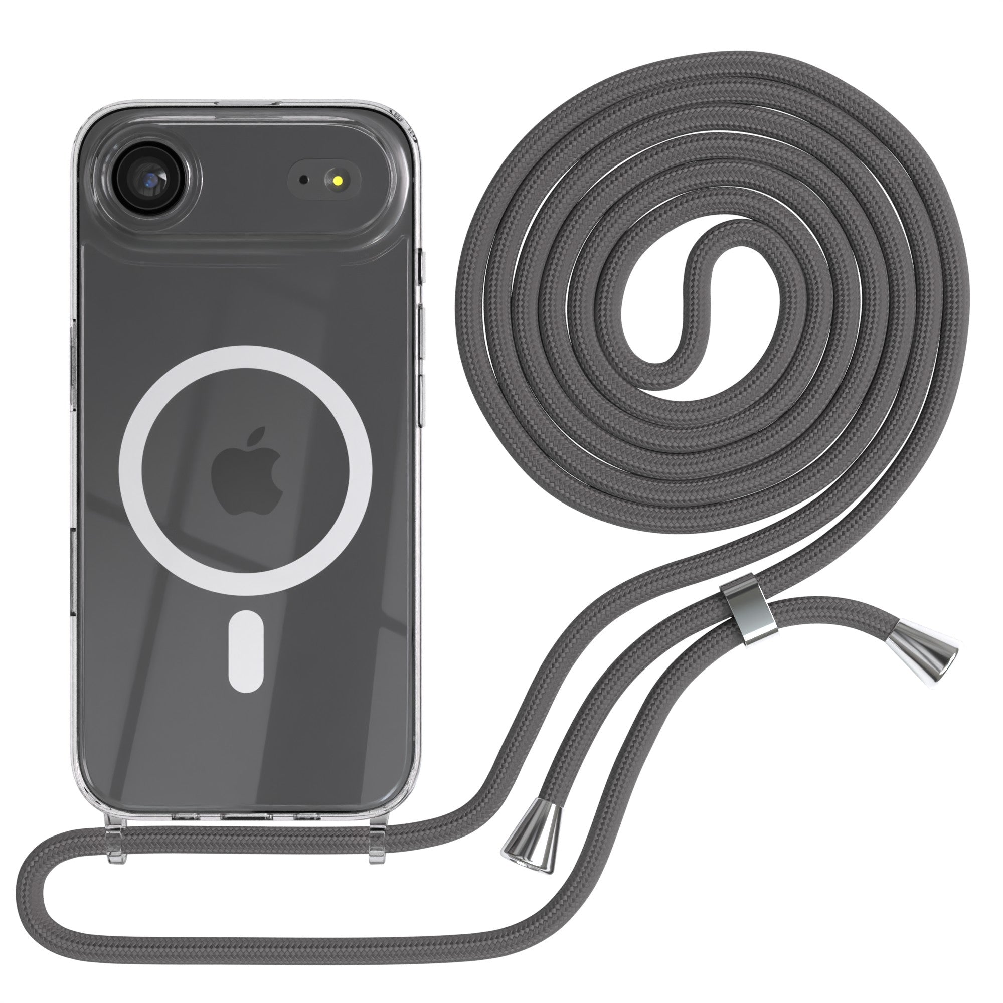 iPhone Air transparente Hülle + Kordel mit MagSafe