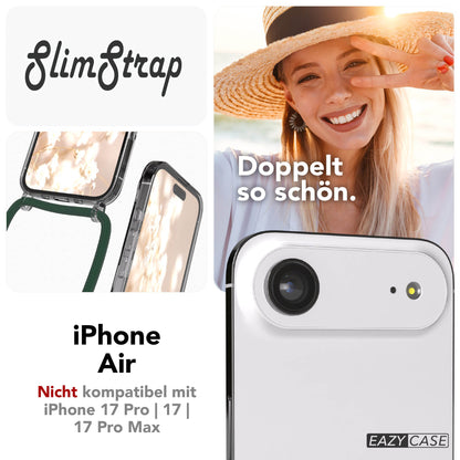 iPhone Air transparente Handykette mit MagSafe und Kordel zum Umhängen 