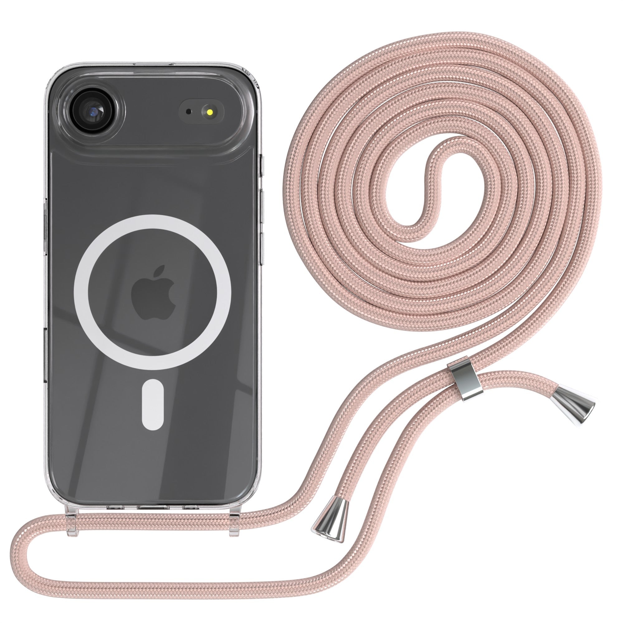 iPhone Air transparente Hülle + Kordel mit MagSafe