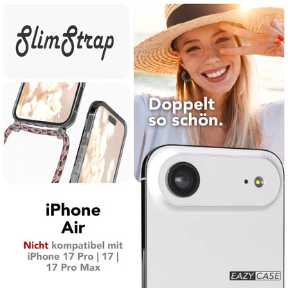 iPhone Air transparente Handykette mit MagSafe und Kordel zum Umhängen 