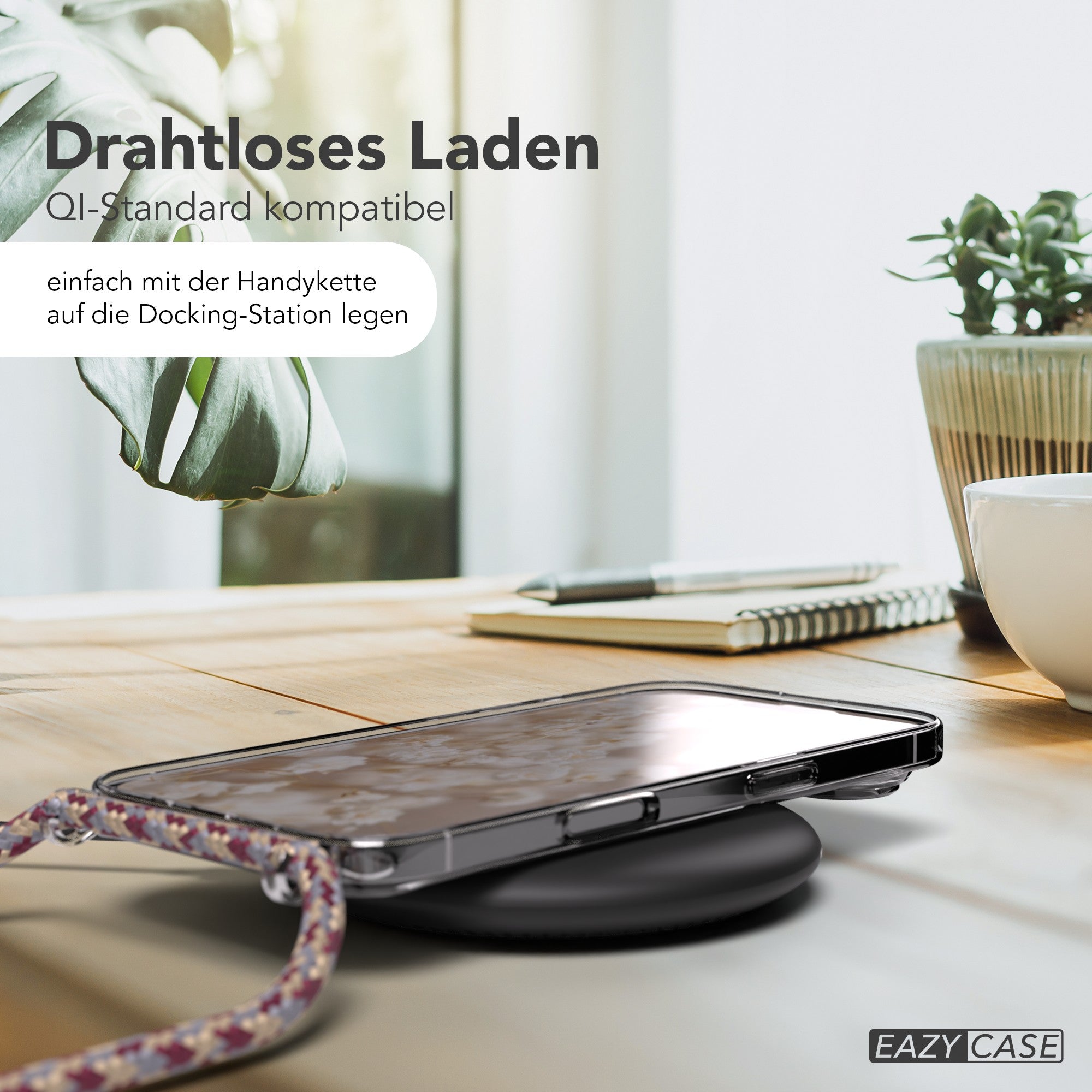 iPhone Air transparente Hülle + Kordel mit MagSafe