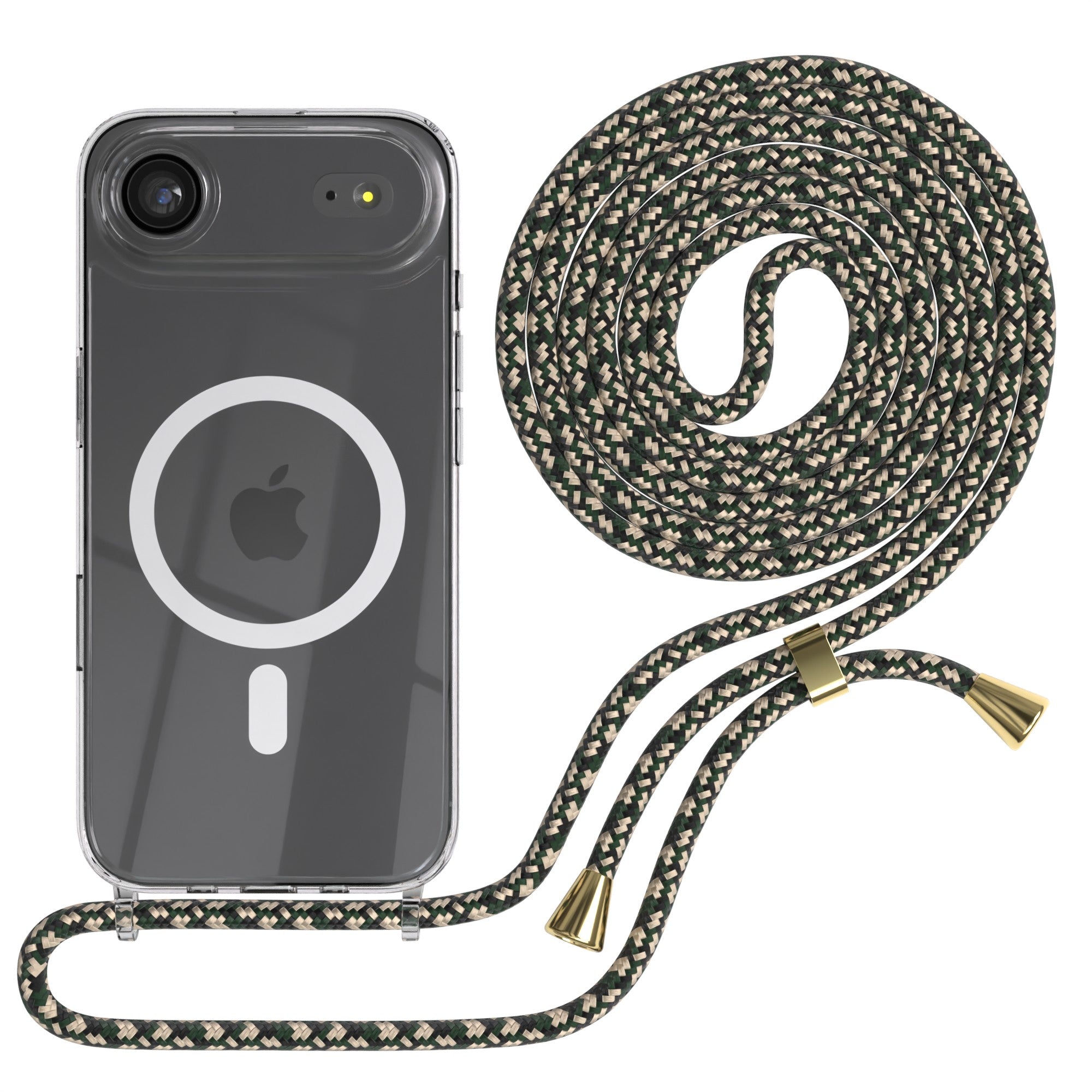 iPhone Air transparente Hülle + Kordel mit MagSafe