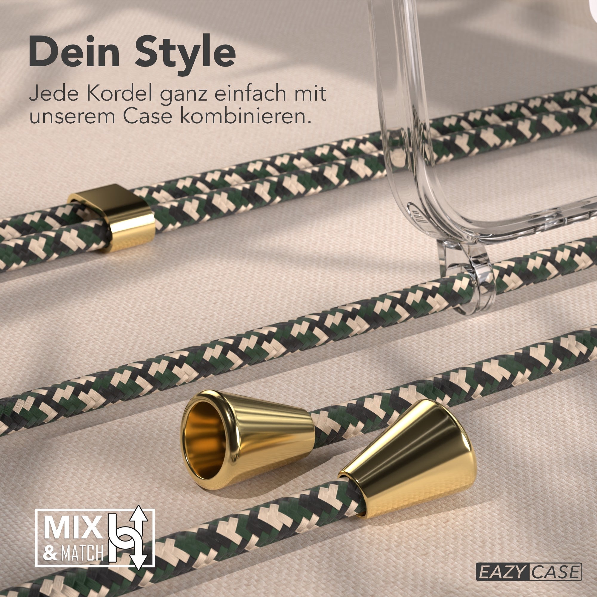 iPhone Air transparente Hülle + Kordel mit MagSafe