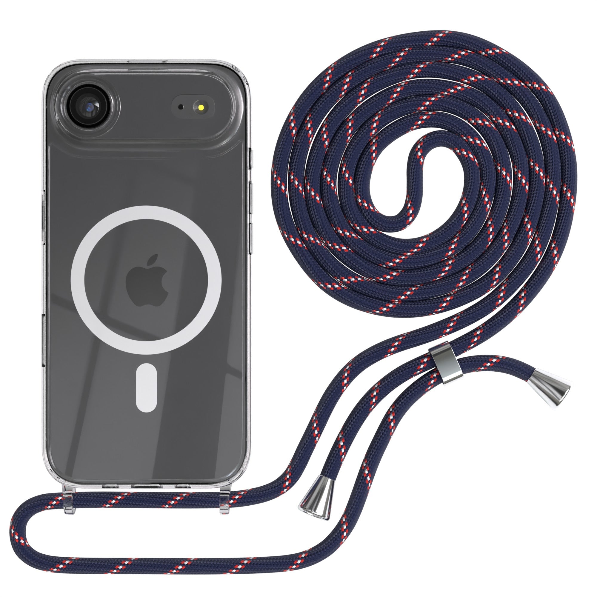 iPhone Air transparente Hülle + Kordel mit MagSafe