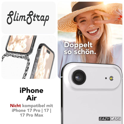 iPhone Air transparente Handykette mit MagSafe und Kordel zum Umhängen 
