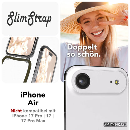 iPhone Air transparente Handykette mit MagSafe und Kordel zum Umhängen 