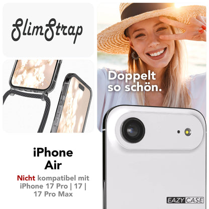 iPhone Air transparente Handykette mit MagSafe und Kordel zum Umhängen 