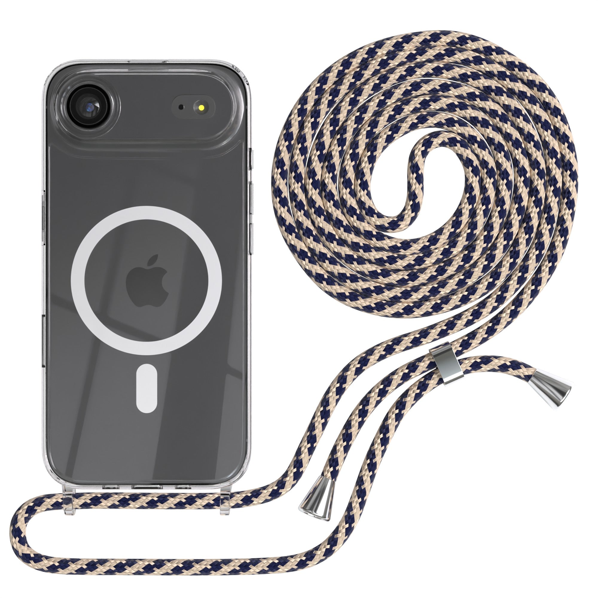 iPhone Air transparente Hülle + Kordel mit MagSafe