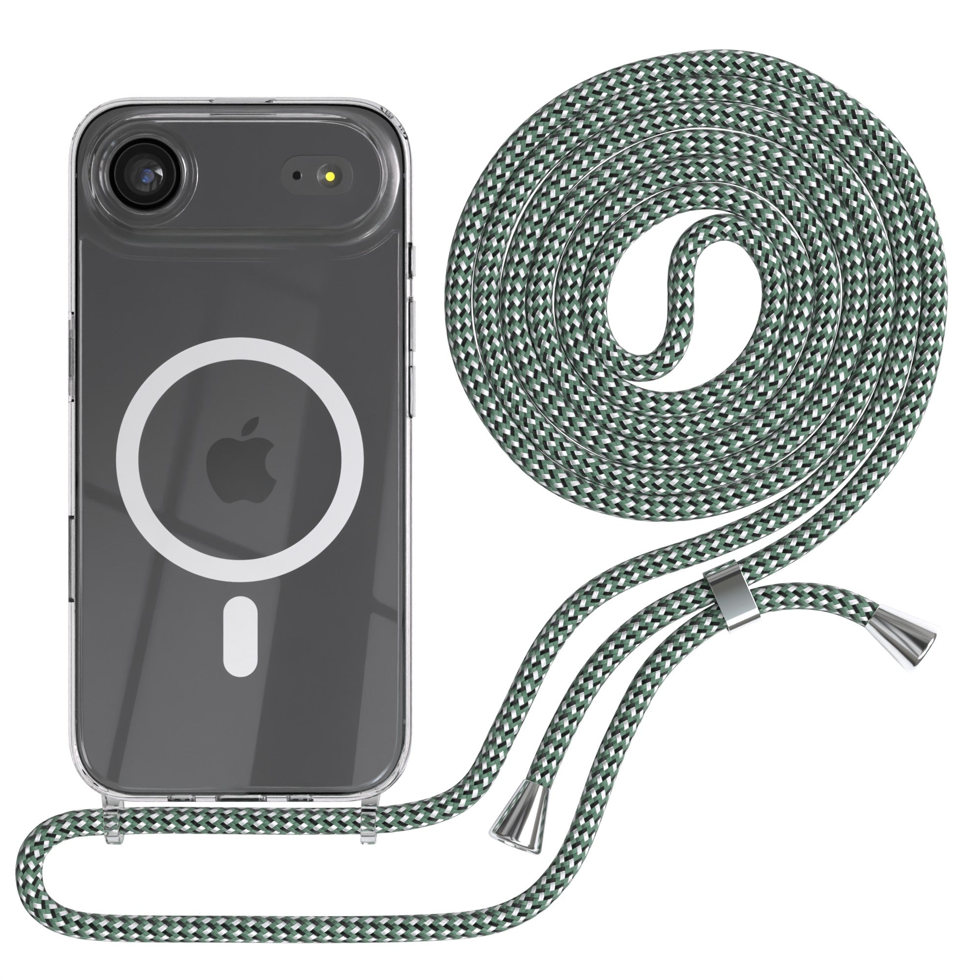 iPhone Air transparente Hülle + Kordel mit MagSafe