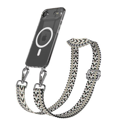 iPhone Air MagSafe Handykette mit verstellbarem Boho Band zum Umhängen 