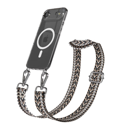 iPhone Air MagSafe Handykette mit verstellbarem Boho Band zum Umhängen 