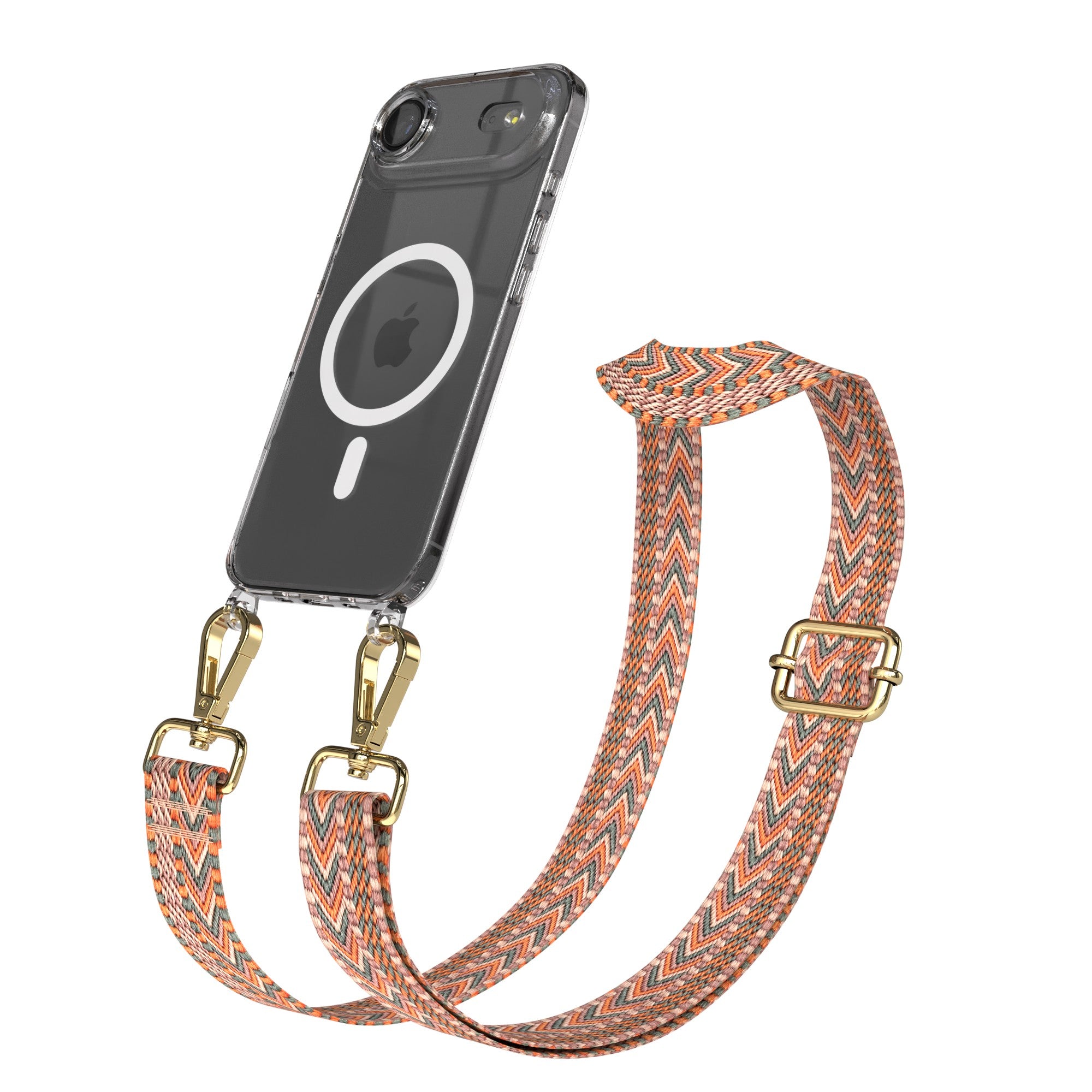 iPhone Air MagSafe Handykette mit verstellbarem Boho Band zum Umhängen 