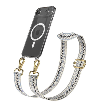 iPhone Air MagSafe Handykette mit verstellbarem Boho Band zum Umhängen 