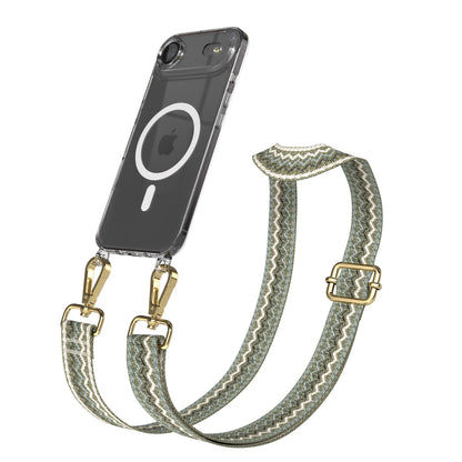 iPhone Air MagSafe Handykette mit verstellbarem Boho Band zum Umhängen 