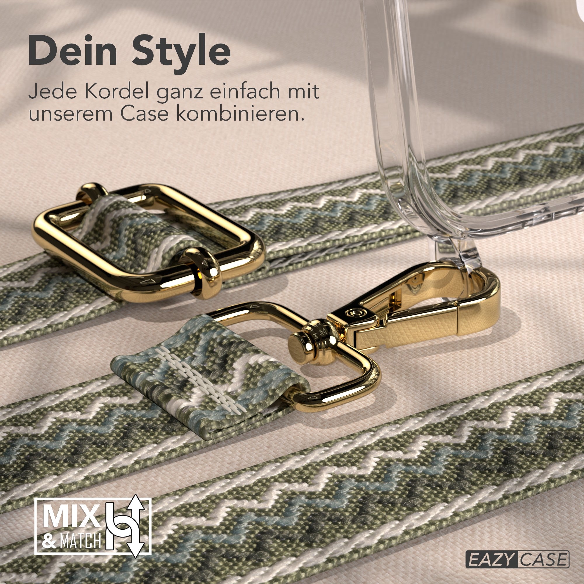 iPhone Air MagSafe Handykette mit verstellbarem Boho Band zum Umhängen 