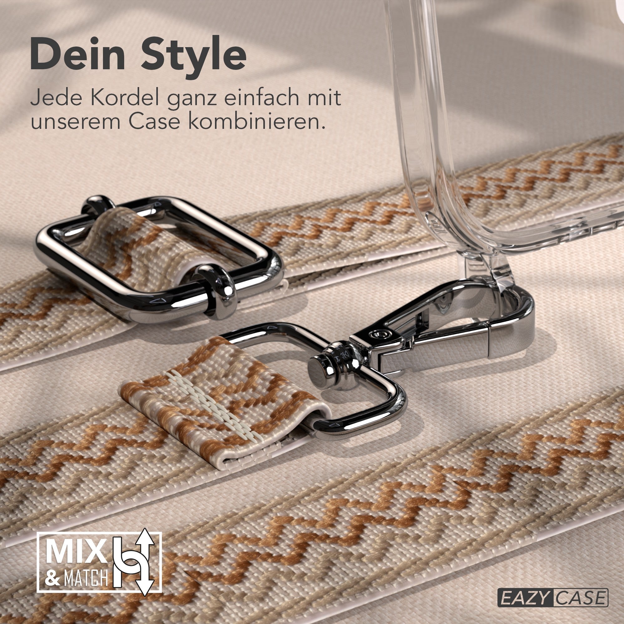 iPhone Air MagSafe Handykette mit verstellbarem Boho Band zum Umhängen 