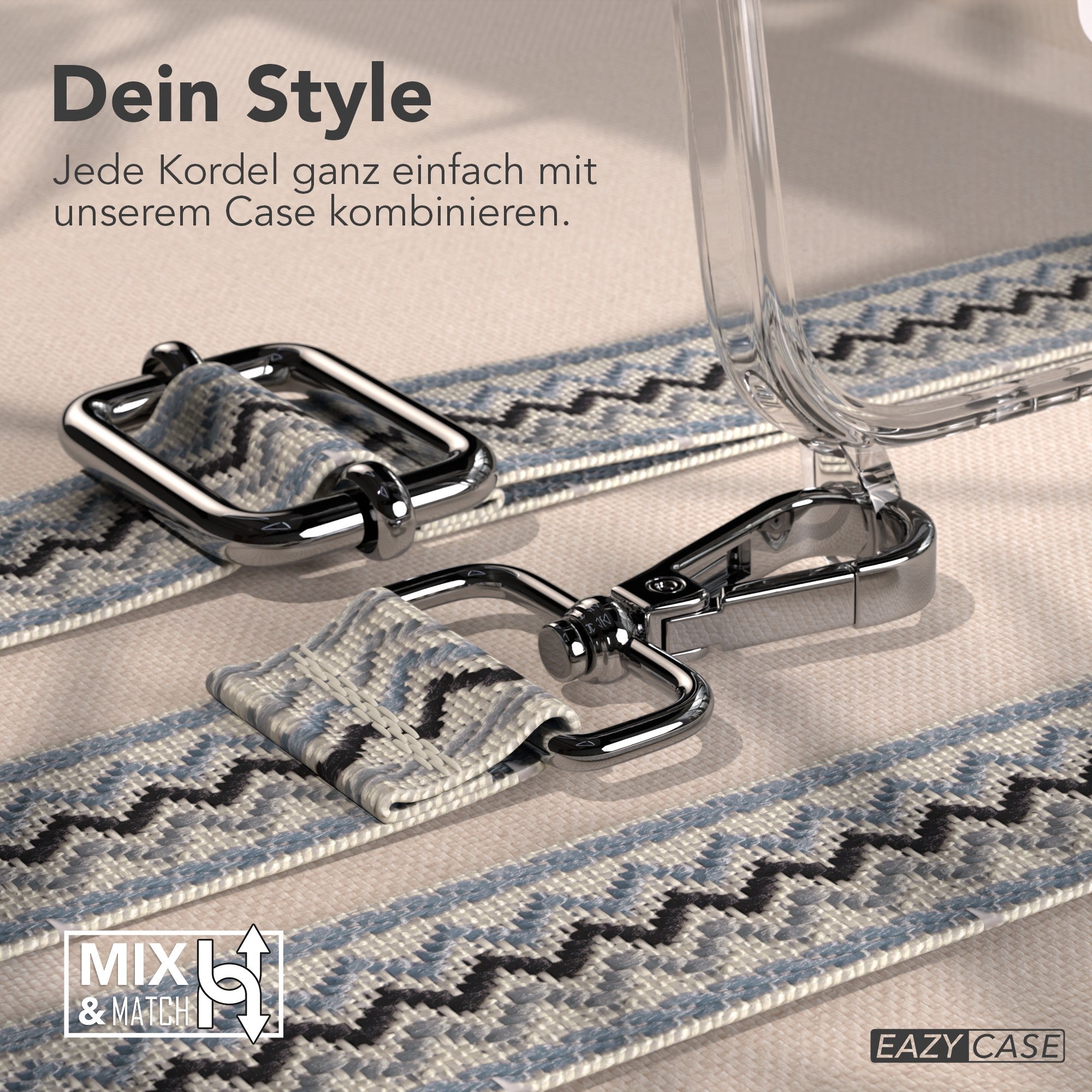 iPhone Air MagSafe Handykette mit verstellbarem Boho Band zum Umhängen 