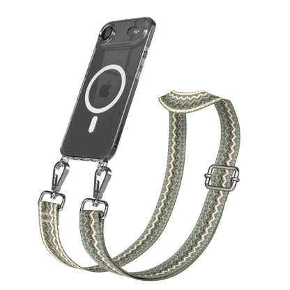 iPhone Air MagSafe Handykette mit verstellbarem Boho Band zum Umhängen 