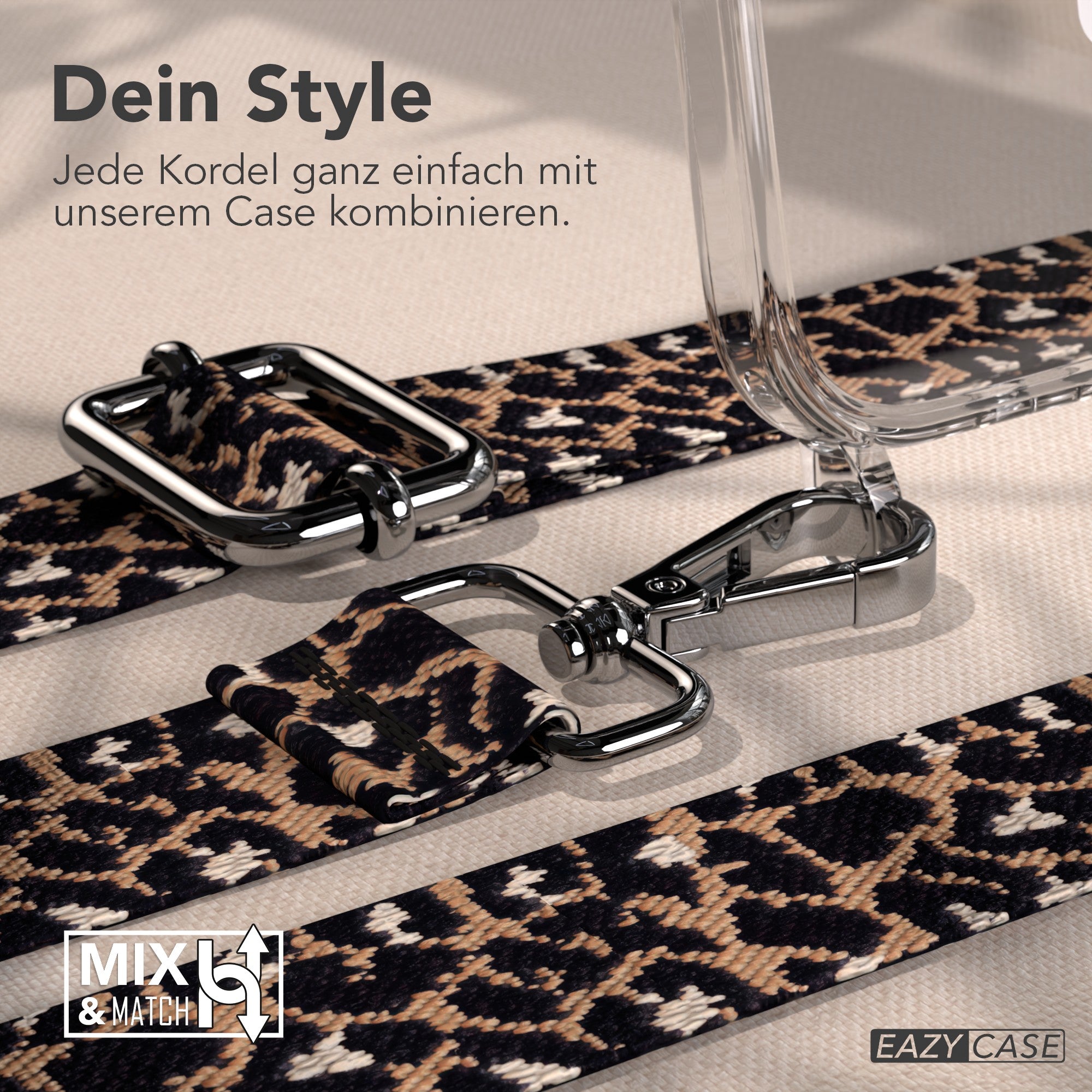 iPhone Air MagSafe Handykette mit verstellbarem Boho Band zum Umhängen 