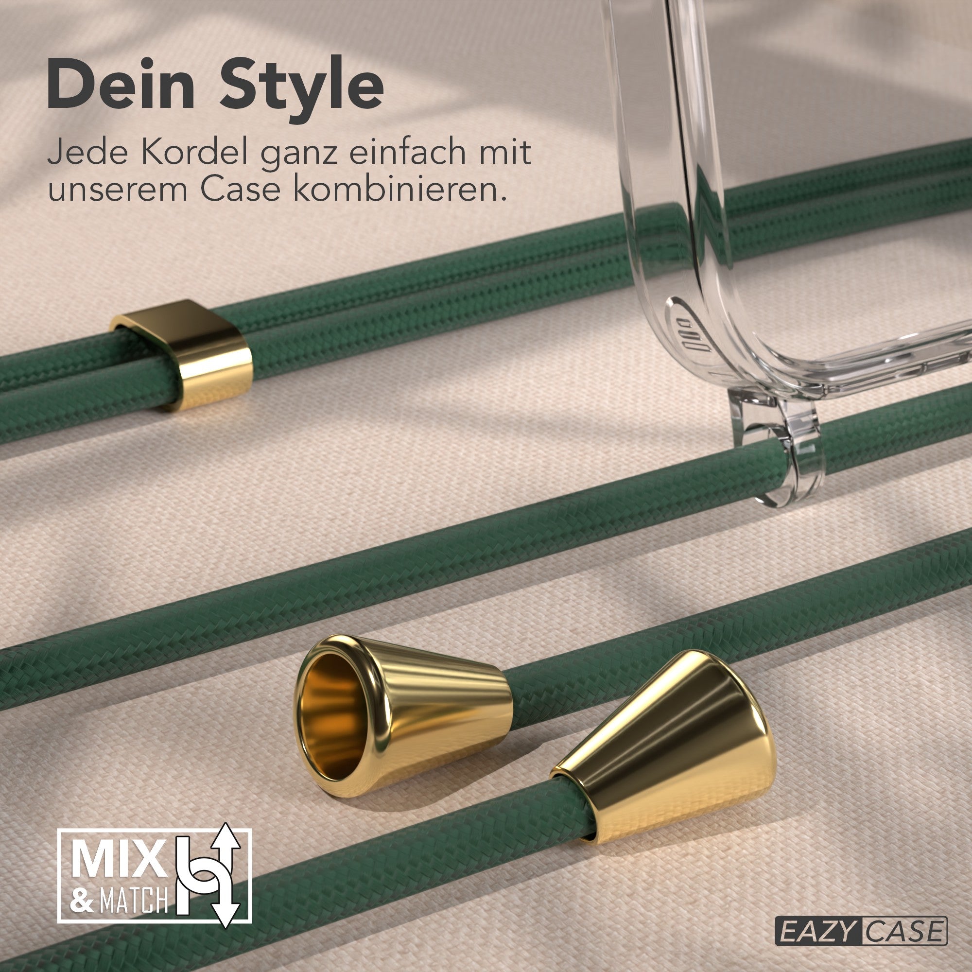 iPhone 17 Pro transparente Hülle + Kordel