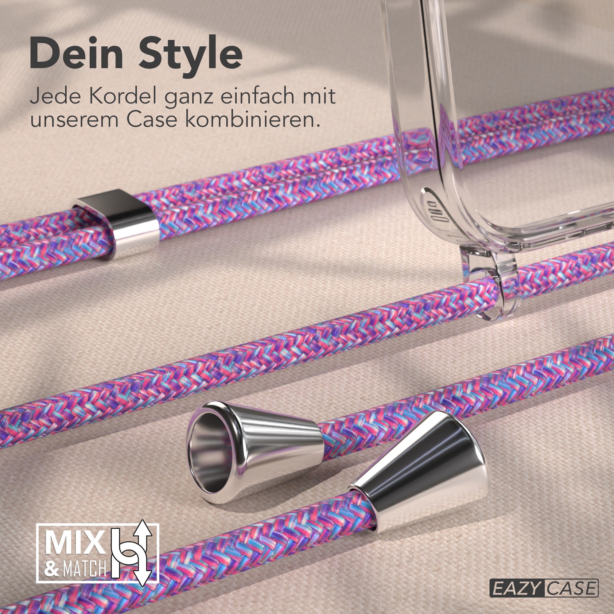 iPhone 17 Pro transparente Hülle + Kordel