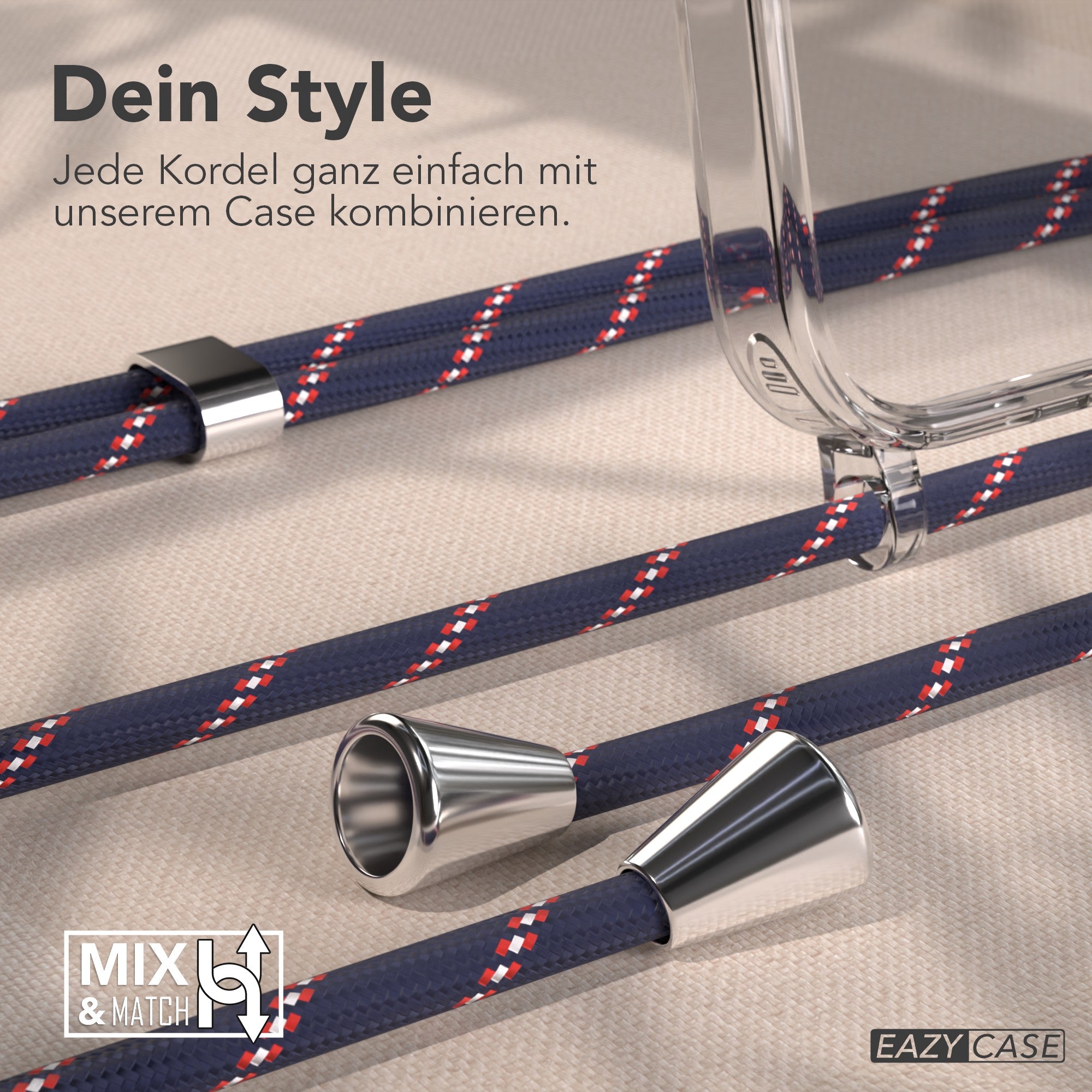 iPhone 17 Pro transparente Hülle + Kordel