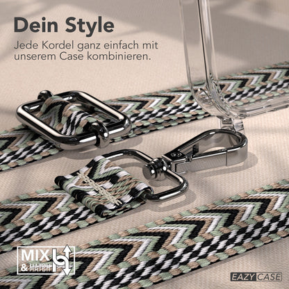 iPhone 17 Pro Handykette mit verstellbarem Boho Band von EAZY CASE 