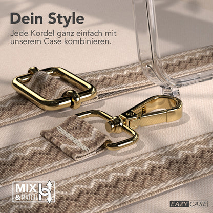 iPhone 17 Pro Handykette mit verstellbarem Boho Band von EAZY CASE 
