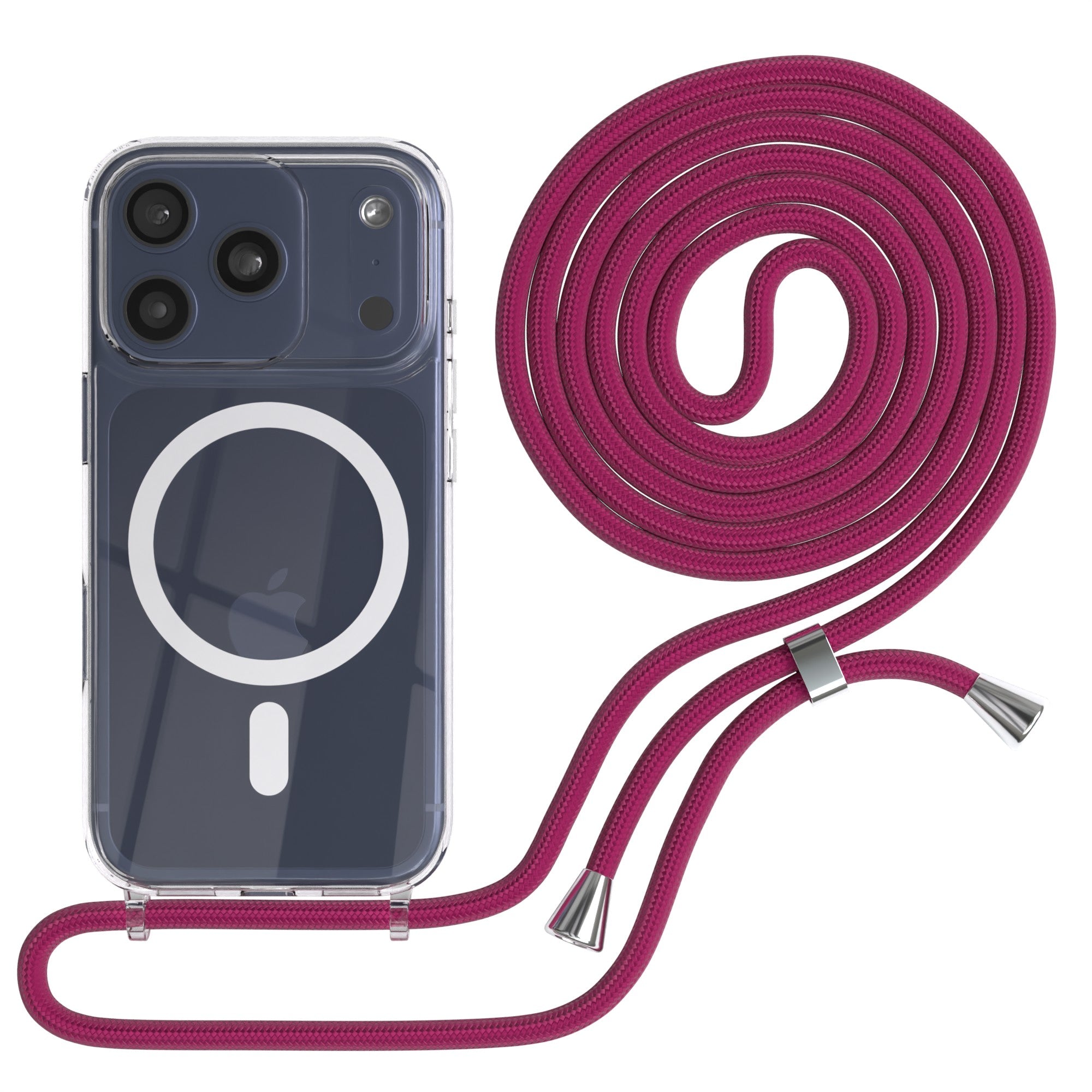 iPhone 17 Pro transparente Hülle + Kordel mit MagSafe