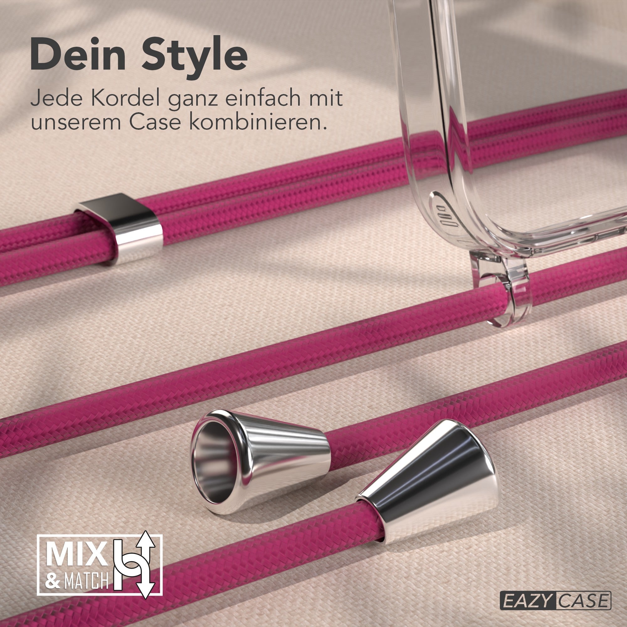 iPhone 17 Pro transparente Hülle + Kordel mit MagSafe