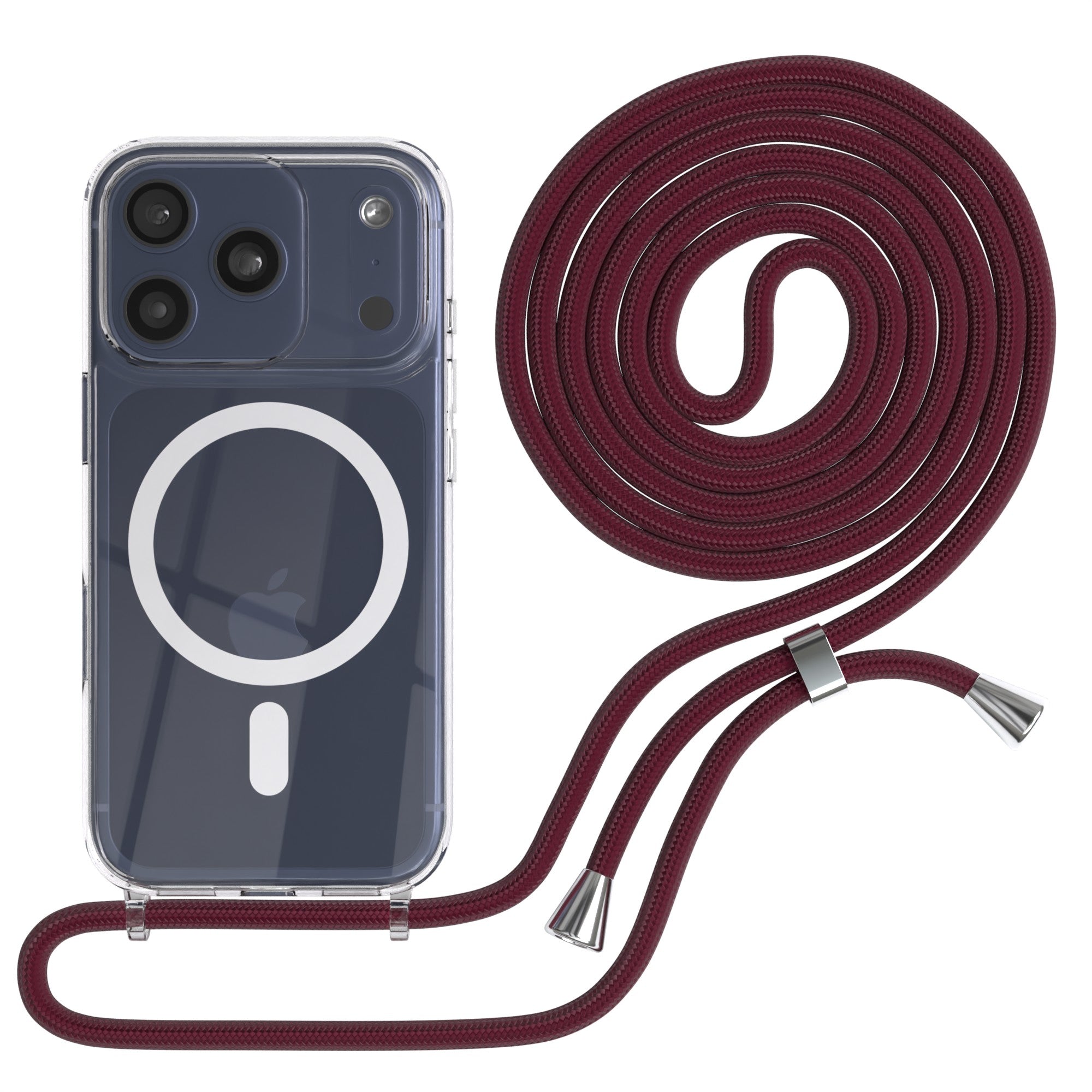 iPhone 17 Pro transparente Hülle + Kordel mit MagSafe