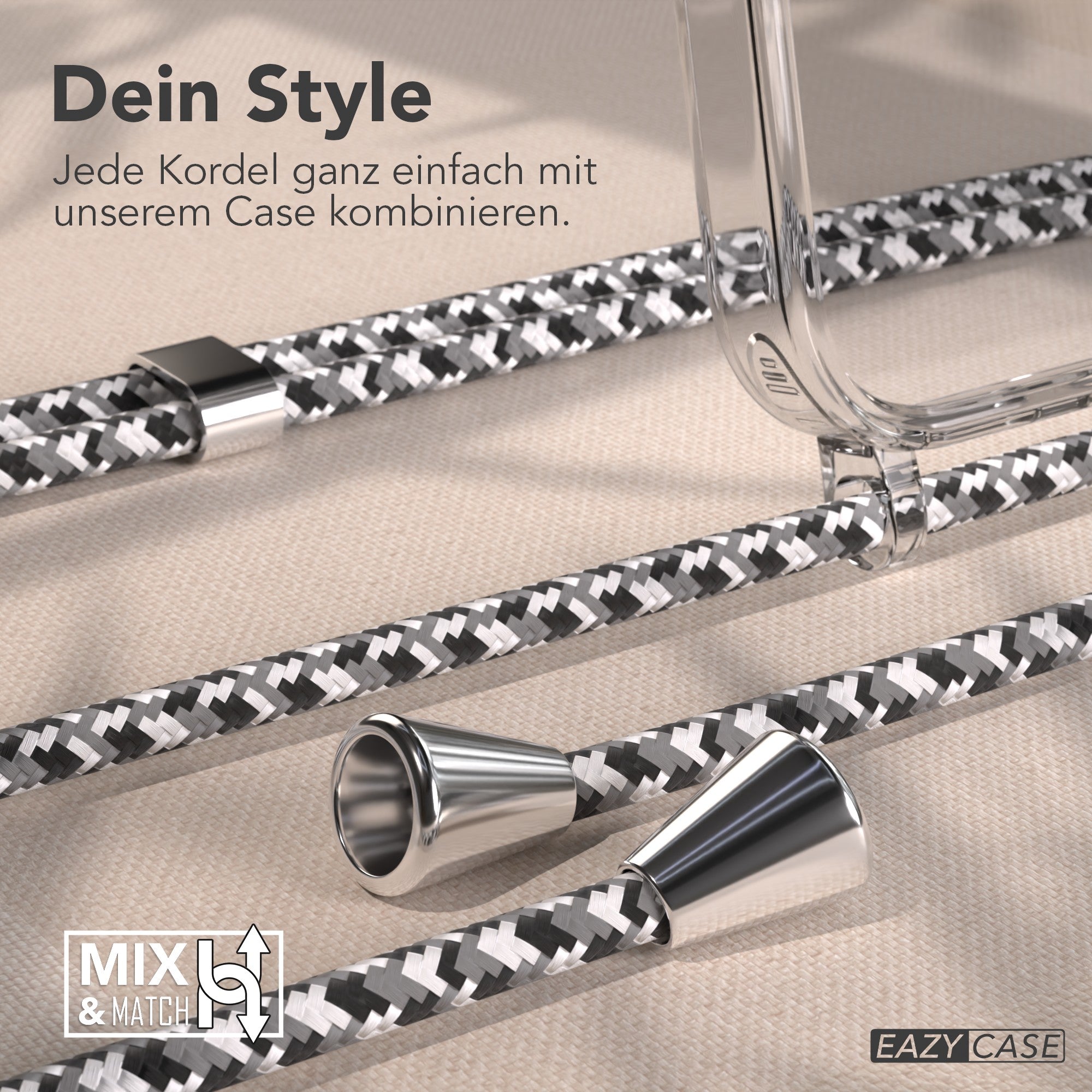 iPhone 17 Pro transparente Hülle + Kordel mit MagSafe