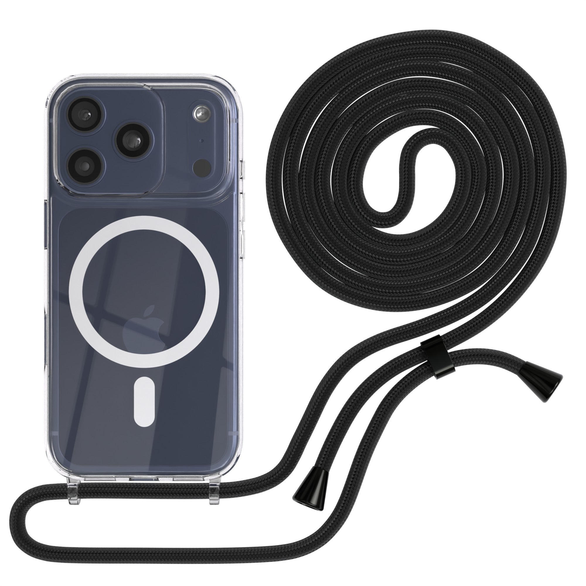 iPhone 17 Pro transparente Hülle + Kordel mit MagSafe