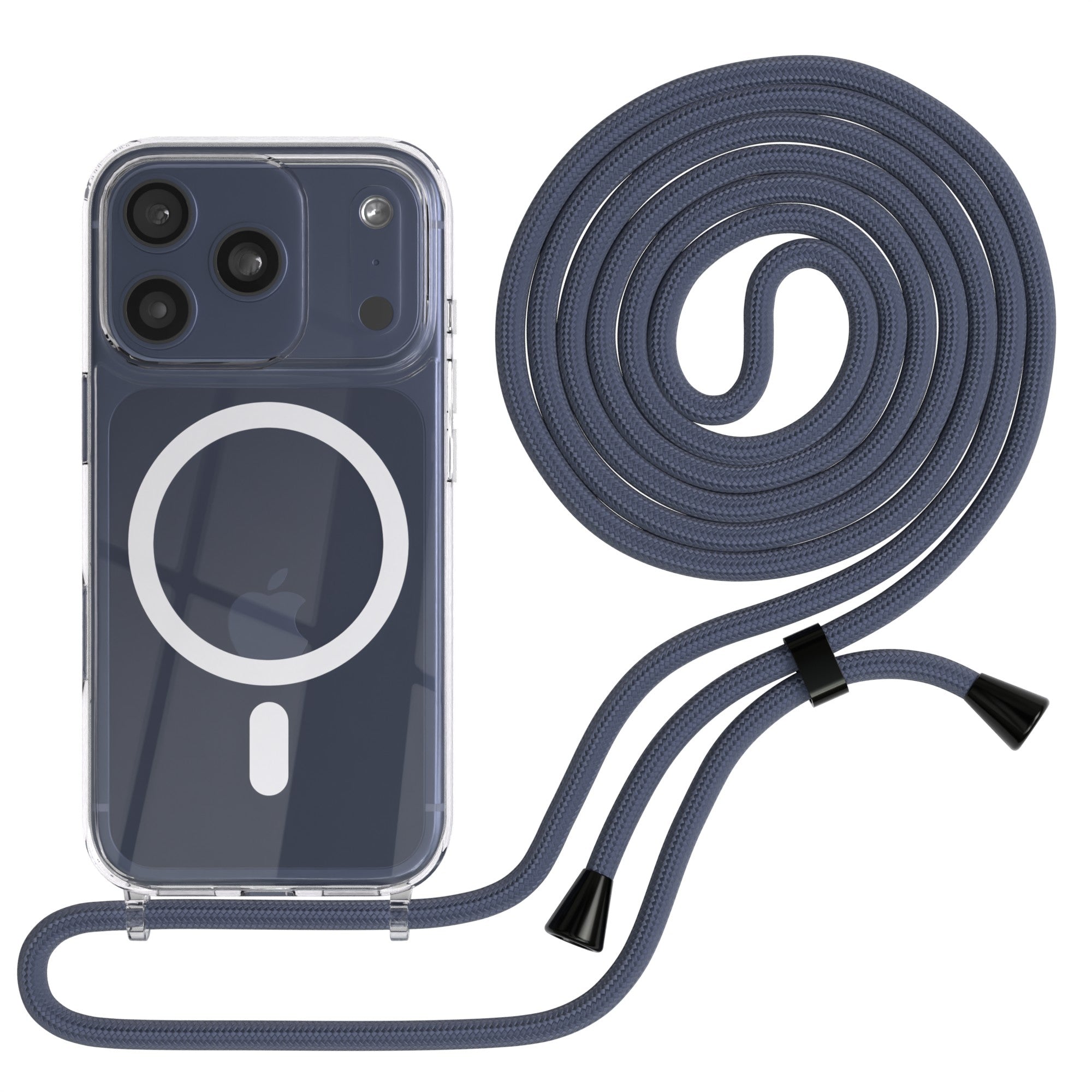 iPhone 17 Pro transparente Hülle + Kordel mit MagSafe