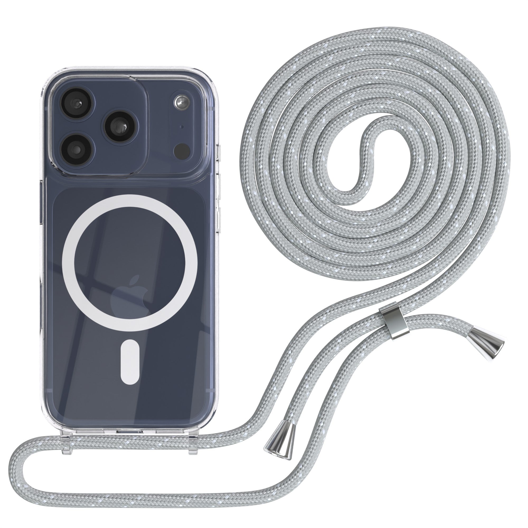 iPhone 17 Pro transparente Hülle + Kordel mit MagSafe