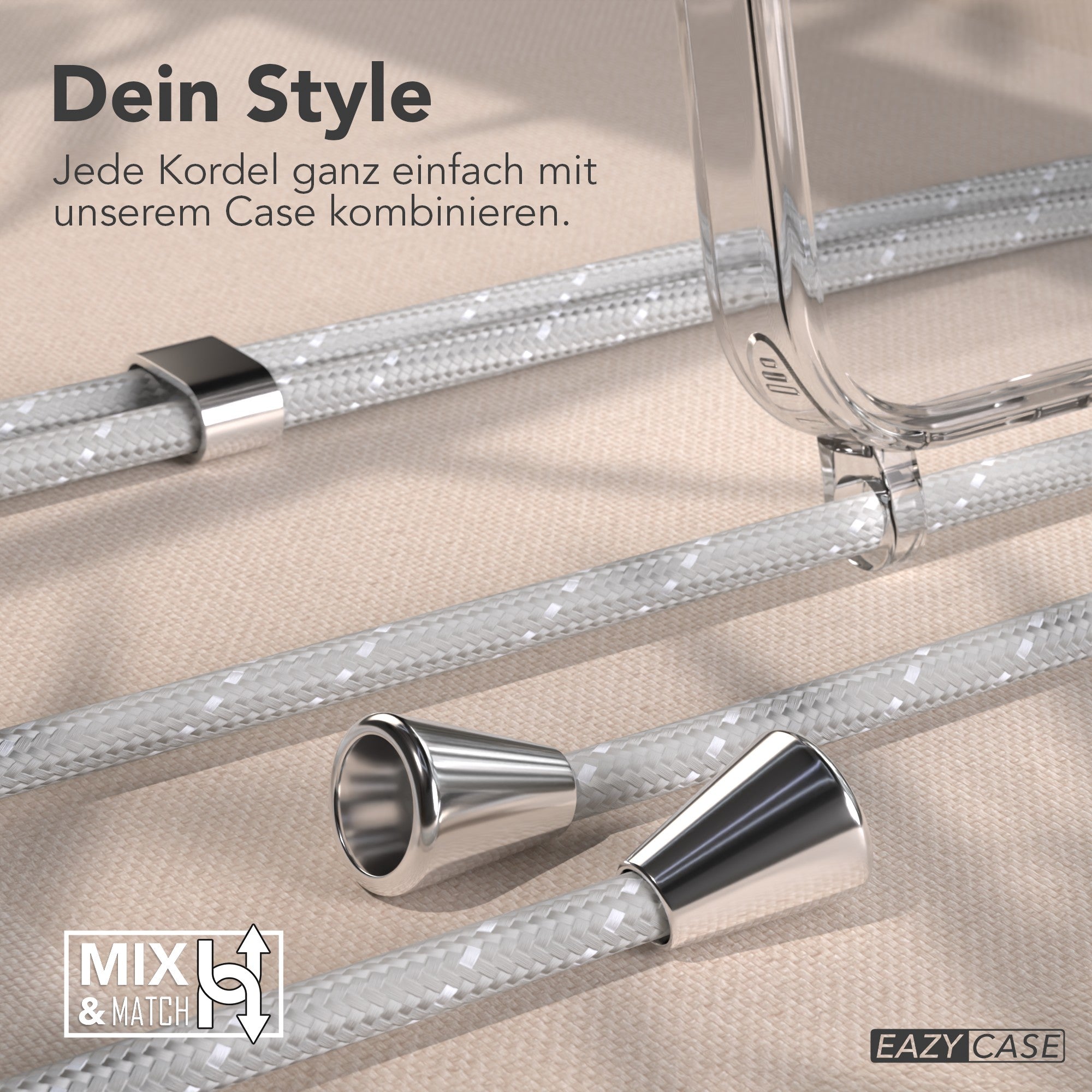 iPhone 17 Pro transparente Hülle + Kordel mit MagSafe