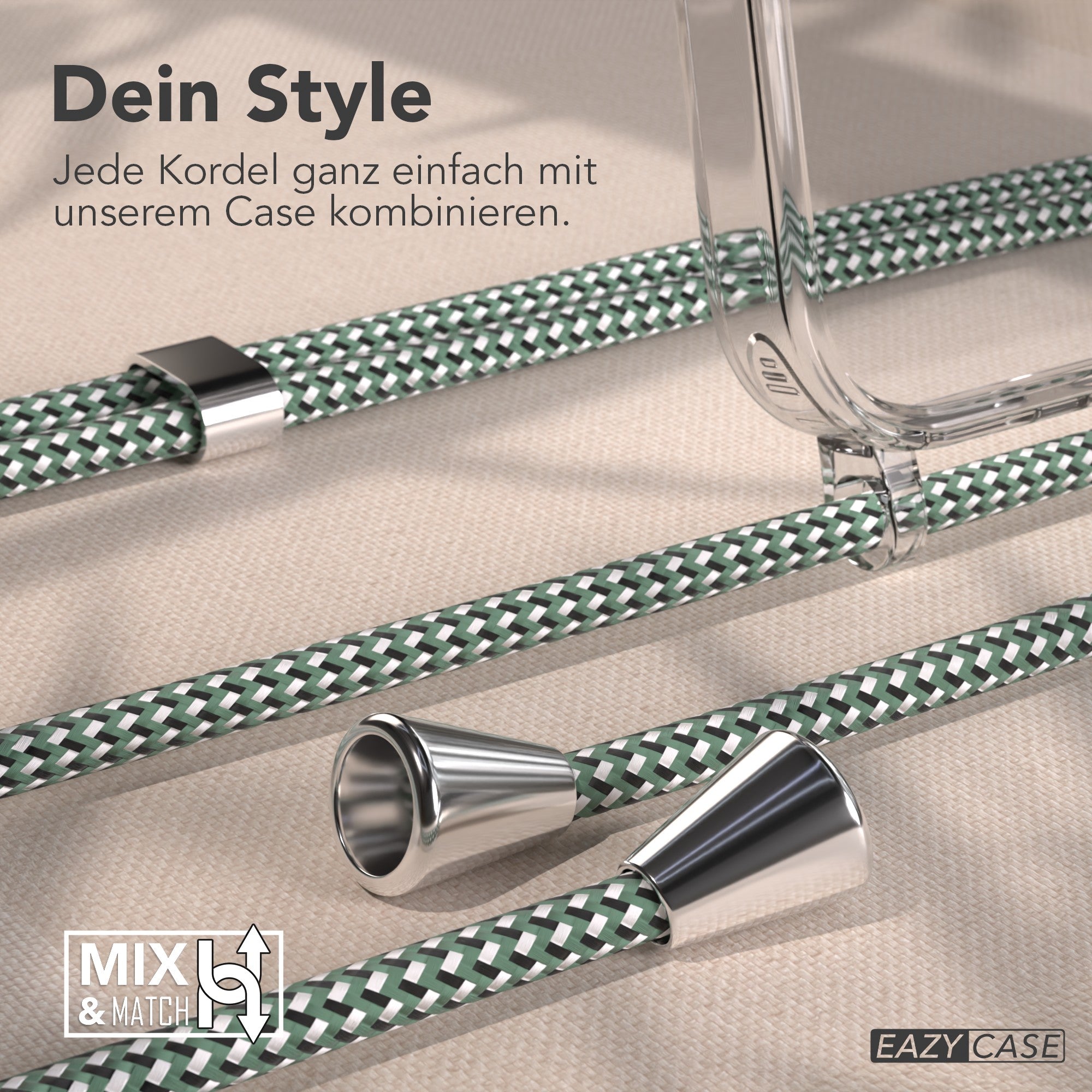 iPhone 17 Pro transparente Hülle + Kordel mit MagSafe