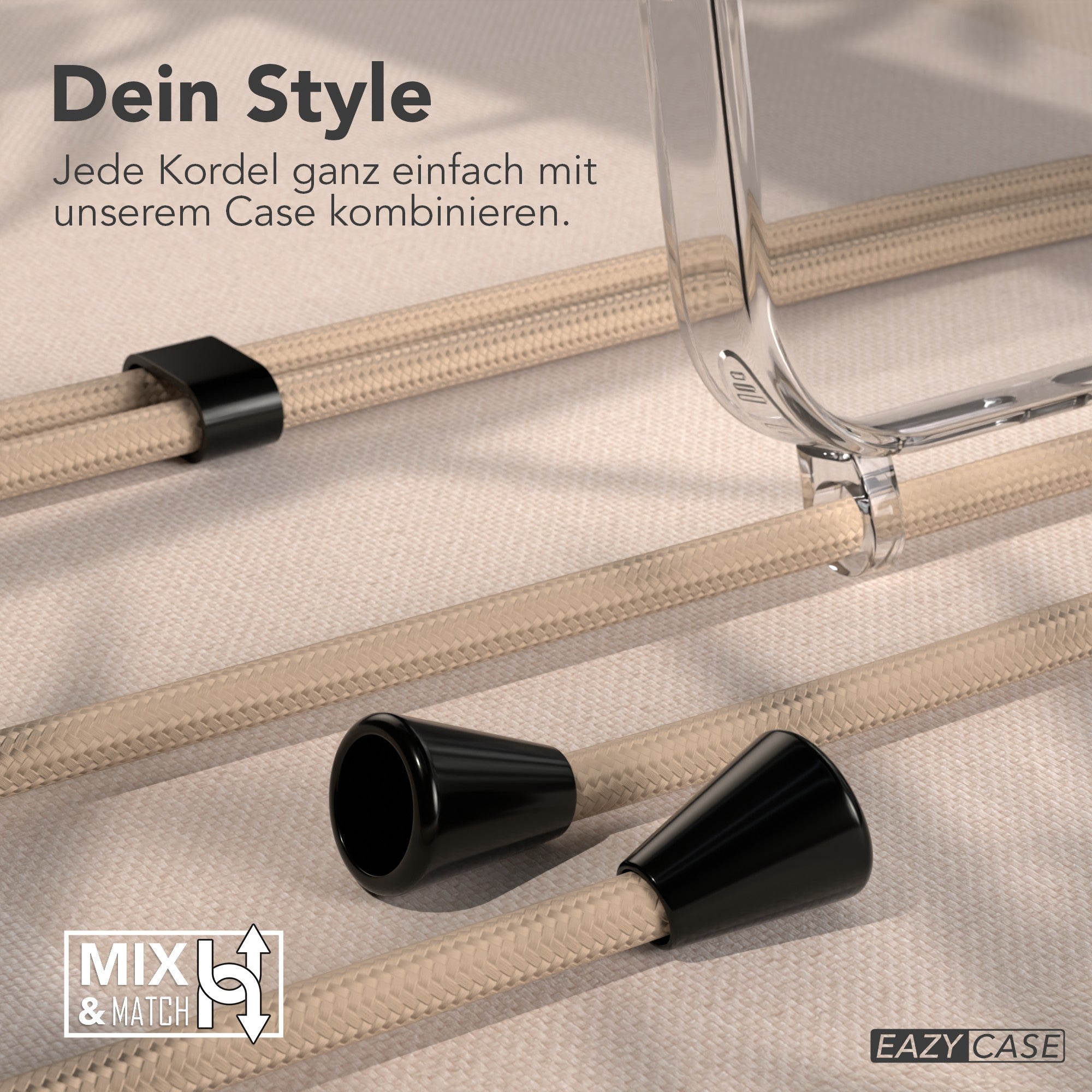 iPhone 17 Pro Max transparente Hülle + Kordel