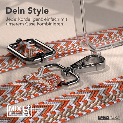 iPhone 17 Pro Max Handykette mit verstellbarem Boho Trageriemen von EAZY CASE 